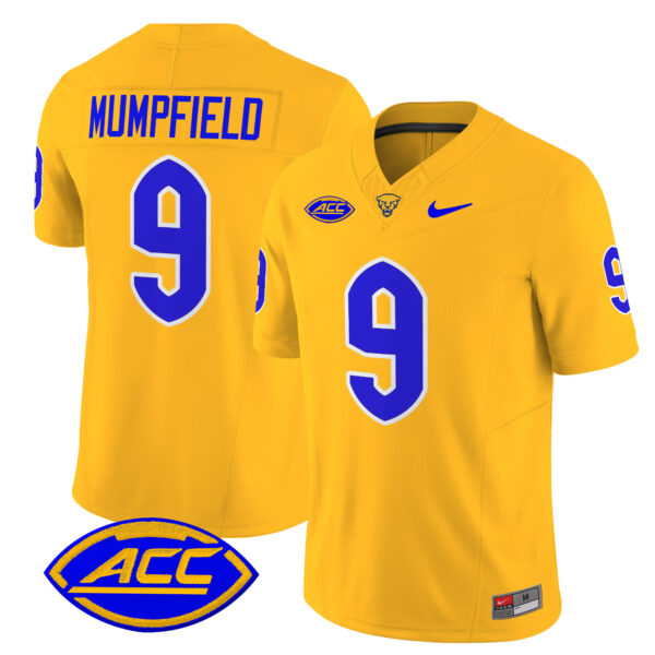 Men’s Pittsburgh Panthers 2024 Vapor Limited Jersey – All Stitched – Gold – Konata Mumpfield