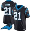 Men’s Panthers Vapor Limited Jersey – Carolina Patch – All Stitched – Black – Jeremy Chinn