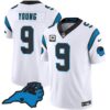 Men’s Panthers Vapor Limited Jersey – Carolina Patch – All Stitched – White – Bryce Young