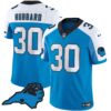 Men’s Panthers Vapor Limited Jersey – Carolina Patch – All Stitched – Blue Alternate – Chuba Hubbard