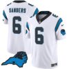 Men’s Panthers Vapor Limited Jersey – Carolina Patch – All Stitched – White – Miles Sanders