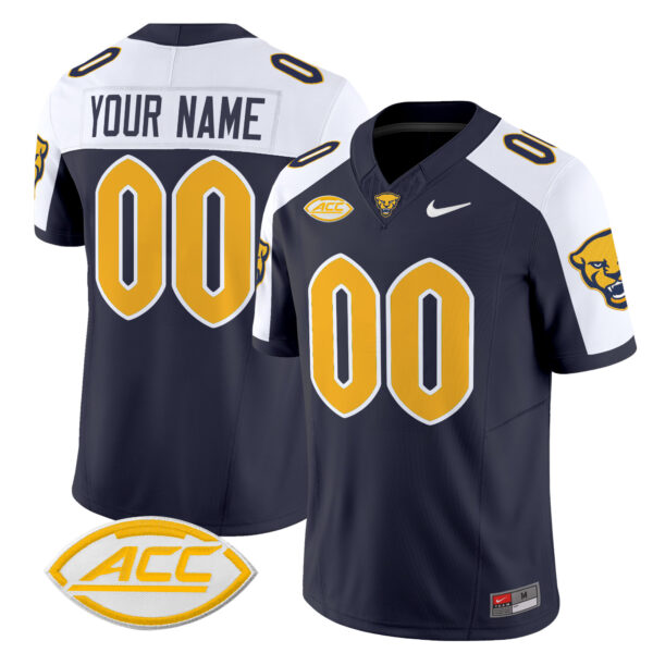 Pittsburgh Panthers 2024 Vapor Limited Custom Jersey – All Stitched – Youth – Navy Alternate