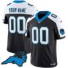 Panthers Vapor Limited Custom Jersey – Carolina Patch – All Stitched – Men – Black Alternate