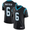 Men’s Carolina Panthers 2022 #6 Baker Mayfield Black With 3-star C Patch Vapor Untouchable Limited Stitched Jersey