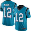 Nike Carolina Panthers #12 DJ Moore Blue Alternate Men’s Stitched NFL Vapor Untouchable Limited Jersey