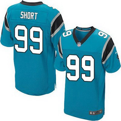 Men’s Carolina Panthers #99 Kawann Short Light Blue Alternate NFL Nike Elite Jersey