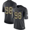 Nike Panthers #98 Star Lotulelei Black Men’s Stitched NFL Limited 2016 Salute to Service Jersey
