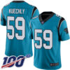 Panthers #59 Luke Kuechly Blue Alternate Men’s Stitched Football 100th Season Vapor Limited Jersey