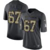 Nike Panthers #67 Ryan Kalil Black Men’s Stitched NFL Limited 2016 Salute to Service Jersey