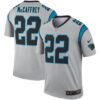 Nike Carolina Panthers 22 Christian McCaffrey Silver Inverted Legend Jersey