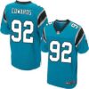 Men’s Carolina Panthers #92 Dwan Edwards Light Blue Alternate NFL Nike Elite Jersey