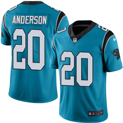 Nike Carolina Panthers #20 C.J. Anderson Blue Alternate Men’s Stitched NFL Vapor Untouchable Limited Jersey