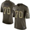 Nike Panthers #70 Trai Turner Green Men’s Stitched NFL Limited Salute to Service Jersey
