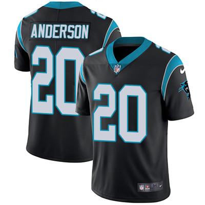 Nike Carolina Panthers #20 C.J. Anderson Black Team Color Men’s Stitched NFL Vapor Untouchable Limited Jersey