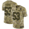 Panthers #53 Brian Burns Camo Men’s Stitched Football Limited 2018 Salute To Service Jersey