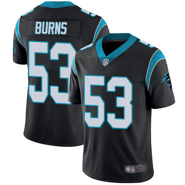Panthers #53 Brian Burns Black Team Color Men’s Stitched Football Vapor Untouchable Limited Jersey