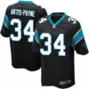 Men’s Carolina Panthers #34 Cameron Artis-Payne Black Team Color Stitched NFL Nike Game Jersey