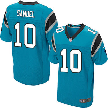 Nike Carolina Panthers #10 Curtis Samuel Blue Alternate Men’s Stitched NFL Elite Jersey