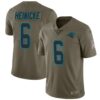 Men’s Nike Carolina Panthers #6 Taylor Heinicke Limited Green 2017 Salute to Service Jersey