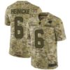 Men’s Nike Carolina Panthers #6 Taylor Heinicke Limited Camo 2018 Salute to Service Jersey