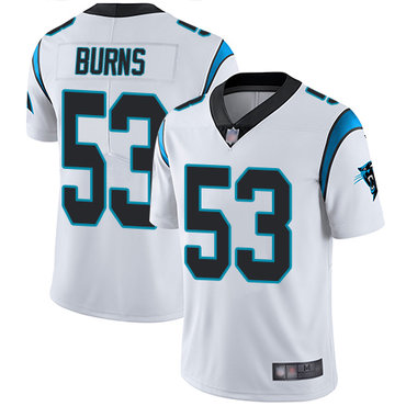 Panthers #53 Brian Burns White Men’s Stitched Football Vapor Untouchable Limited Jersey