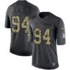 Nike Panthers #94 Kony Ealy Black Men’s Stitched NFL Limited 2016 Salute to Service Jersey