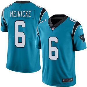 Men’s Nike Carolina Panthers #6 Taylor Heinicke Limited Blue Alternate Vapor Untouchable Jersey