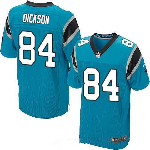 Men’s Carolina Panthers #84 Ed Dickson Light Blue Alternate Stitched NFL Nike Elite Jersey