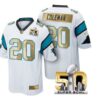 Pro Order Carolina Panthers Jersey 20 Kurt Coleman White Super Bowl 50th Limited Jerseys