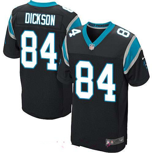 Men’s Carolina Panthers #84 Ed Dickson Black Team Color Stitched NFL Nike Elite Jersey