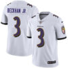 Baltimore Ravens #3 Odell Beckham Jr White Vapor Untouchable Limited Jersey