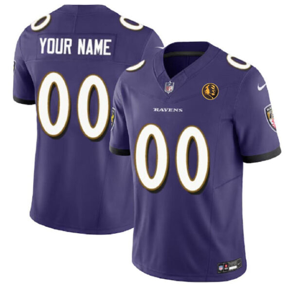 Baltimore Ravens Active Player Custom Purple 2023 FUSE With John Madden 2 Jersey