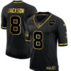 Baltimore Ravens Customized Black Gold Vapor Untouchable Limited Football Jersey