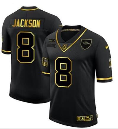 Baltimore Ravens Customized Black Gold Vapor Untouchable Limited Football Jersey