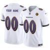 Baltimore Ravens Active Player Custom White 2023 FUSE With John Madden Jersey