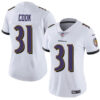 Baltimore Ravens #31 Dalvin Cook White Football Jersey