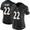Baltimore Ravens #22 Derrick Henry Black Football Jerseyrun Small