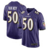 Baltimore Ravens #50 Kyle Van Noy Game Jersey – Purple