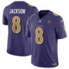 Baltimore Ravens #8 Lamar Jackson Purple 2023 FUSE With John Madden Jersey