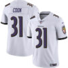Baltimore Ravens #31 Dalvin Cook White Stitched Jersey
