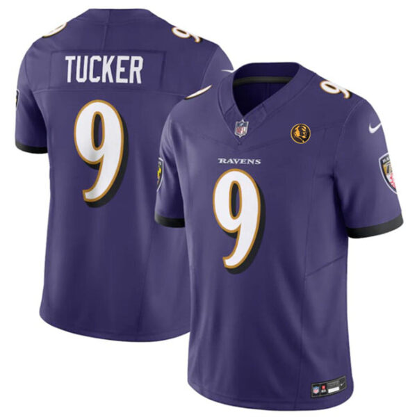 Baltimore Ravens #9 Justin Tucker Purple 2023 FUSE With John Madden Jersey