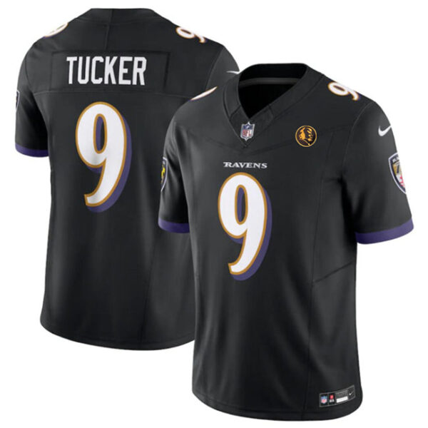 Baltimore Ravens #9 Justin Tucker Black 2023 FUSE With John Madden Jersey