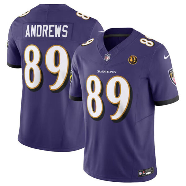 Baltimore Ravens #89 Mark Andrews Purple 2023 FUSE With John Madden Jersey