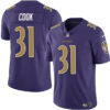 Baltimore Ravens #31 Dalvin Cook Purple Color Rush Vapor Limited Football Jersey