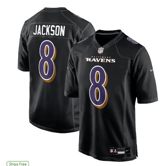 Baltimore Ravens #8 Lamar Jackson Jersey