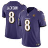 Baltimore Ravens #8 Lamar Jackson Purple 2023 FUSE With John Madden Jersey