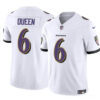 Baltimore Ravens #6 Patrick Queen White 2023 FUSE Vapor Limited Football Jersey