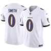 Baltimore Ravens #0 Roquan Smith White 2023 FUSE Vapor Limited Football Jersey
