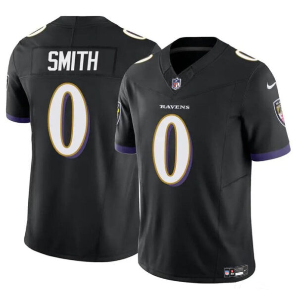 Baltimore Ravens #0 Roquan Smith Black 2023 FUSE Vapor Limited Football Jersey