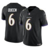 Baltimore Ravens #6 Patrick Queen Black 2023 FUSE Vapor Limited Football Jersey